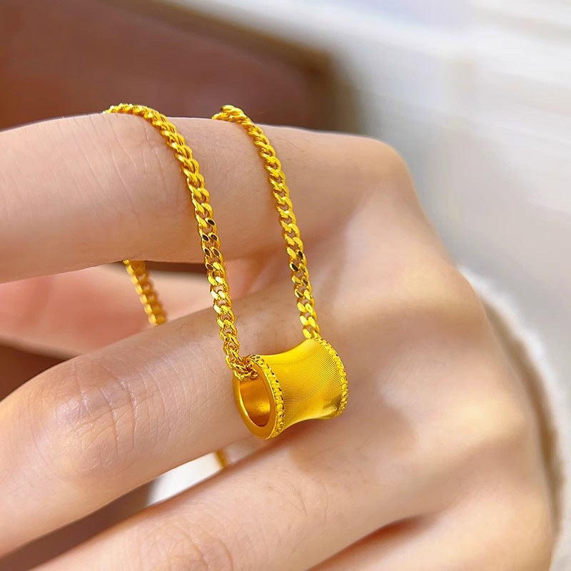 Jindian Same Style Seiko Cnc Cutting Aurora Cat'S Eye Small Man Waist Necklace Fashionable Light Luxury All-Match Brushed Pendant For Women - Image 4